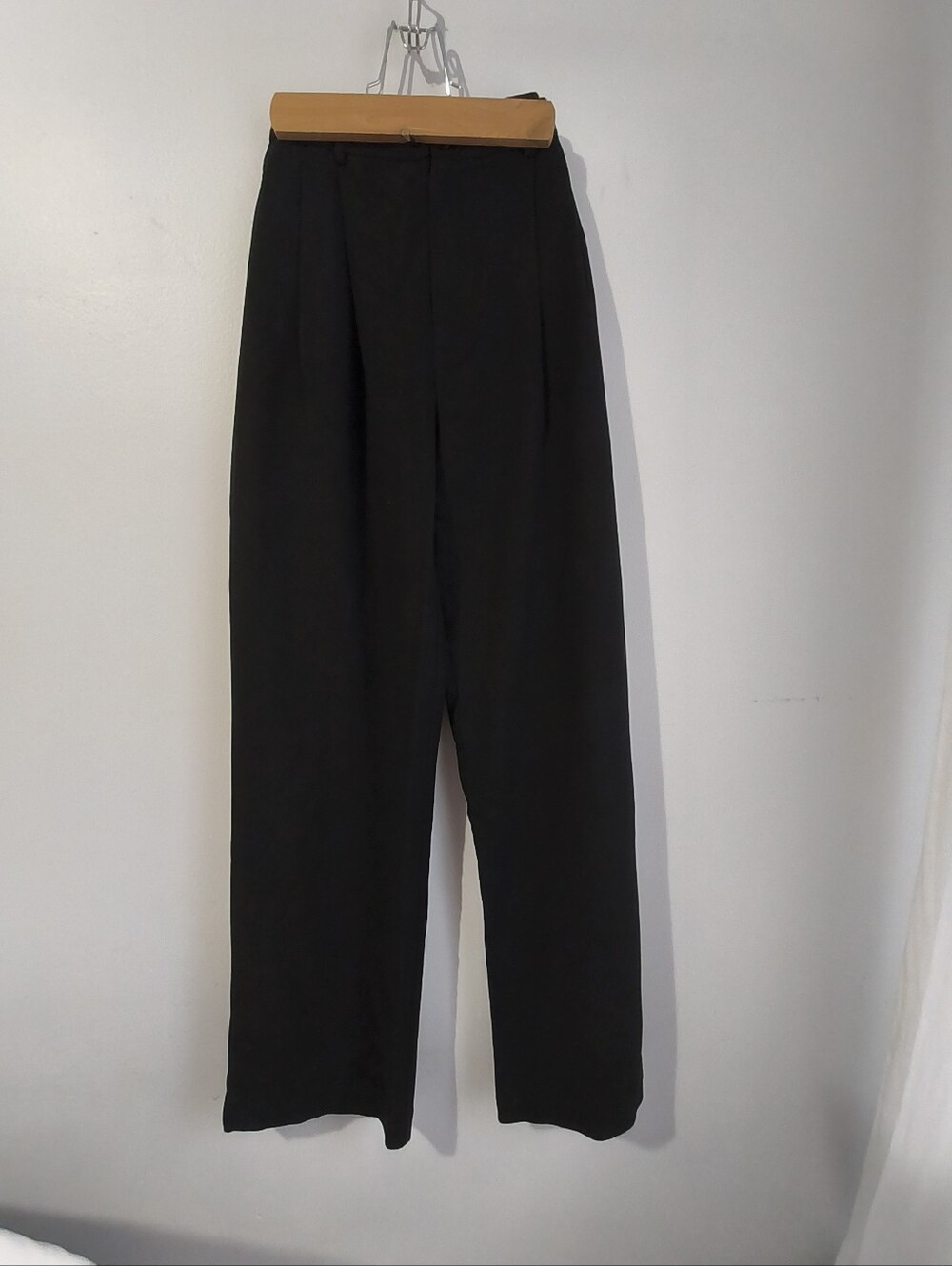ANINE BING Black Wide Leg High Rise Pants Size 40 - Picture 2 of 16